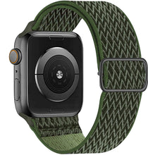 Load image into Gallery viewer, Nylon strap for apple watch band 44 mm 40mm 41mm 45mm Adjustable Elastic solo loop belt bracelet apple watch series 7 6 se 5 4 3
