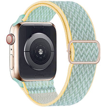 Load image into Gallery viewer, Nylon strap for apple watch band 44 mm 40mm 41mm 45mm Adjustable Elastic solo loop belt bracelet apple watch series 7 6 se 5 4 3