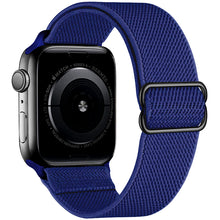 Load image into Gallery viewer, Nylon strap for apple watch band 44 mm 40mm 41mm 45mm Adjustable Elastic solo loop belt bracelet apple watch series 7 6 se 5 4 3