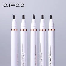 Load image into Gallery viewer, Eyebrow Tattoo Pen 3 Fork Tip Waterproof Eyebrow Pencil Cosmetics Long Lasting Makeup Natural Dark Brown Liquid Brow Pen