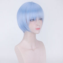 Load image into Gallery viewer, Neon Genesis Evangelion Cosplay Wig Head Leather Tip Road Level Short Hair