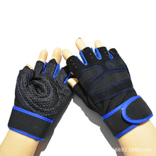 Load image into Gallery viewer, Lengthened Half-Finger Fitness Gloves Men's Weightlifting Tactical Wristband Wear-Resistant Horizontal Bar Anti-Female Summer