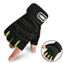 Load image into Gallery viewer, Sports Fitness Equipment Wait Lifting Weightlifting Lengthened Wristband Breathable Outdoor Riding Gloves