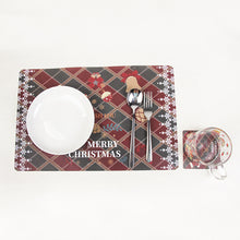 Load image into Gallery viewer, Christmas Decoration Creative Christmas PVC Printing Table Mat Cup Mat Each 6 Pack 12PCs