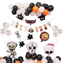 Load image into Gallery viewer, Balloon Set Cartoon Ghost Tree Balloon Arch Ghost Festival Carnival Party Layout