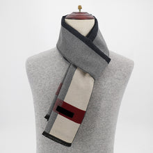 Load image into Gallery viewer, Men's New Winter Autumn and Winter Cashmere Business Jacquard Plaid Korean Foreign Trade Scarf Men