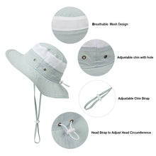 Load image into Gallery viewer, Children's Sun Hat Mesh Stitching Outdoor Bucket Hat Boys and Girls Sun Hat