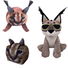 Load image into Gallery viewer, Big Floppa Plush Toy Lifelike Printing Ferocious Cat Pillow Cat Doll Gift