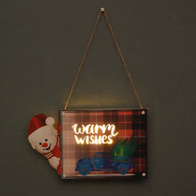 Load image into Gallery viewer, Christmas Decoration Door Plate LED Light Party Gathering New Year Holiday Props Wall Hangings