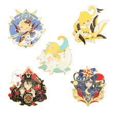 Load image into Gallery viewer, Cartoon Anime Game Derivative Golden M Badge Original God Brooch Sweet Rain Wendi Eye of God Carved Sunny Brooch