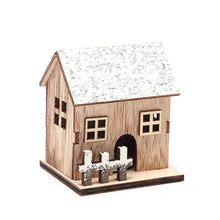 Load image into Gallery viewer, Christmas Wooden Craftwork Wooden Snow Light-Emitting Cabin Lighting Home Desktop Led Decorations Ornaments