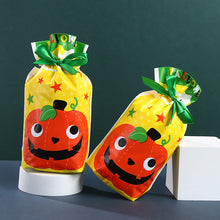 Load image into Gallery viewer, 50 Pcs/set Halloween Ribbon Drawstring Bag Candy Bag Gift Bag Drawstring Bag Hand Gift Snowflake Crisp Snack Packaging Bag