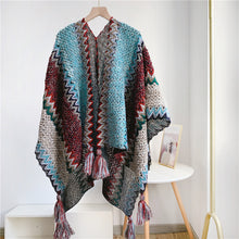 Load image into Gallery viewer, Ethnic Style Shawl Lijiang Scarf Travel Shawl Cape Outer Wear Thickened Cloak Robe