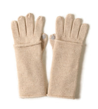 Load image into Gallery viewer, Double-Layer Dual-Use Touch Screen Gloves Winter Full Finger Five Finger Two-Piece Set One-Click Hair Generation Knitted Gloves for Women