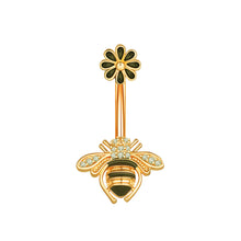 Load image into Gallery viewer, Zircon Navel Ring Navel Stud Piercing Jewelry