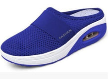 Load image into Gallery viewer, Summer Heel-Free Slip-on Women's Shoes Loafers Large Size Platform Shoes Air Cushion Mesh Breathable Half Slippers for Women