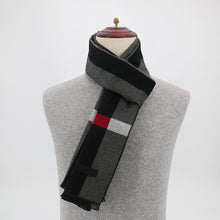 Load image into Gallery viewer, Men's New Winter Autumn and Winter Cashmere Business Jacquard Plaid Korean Foreign Trade Scarf Men