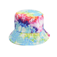 Load image into Gallery viewer, Unisex Reservible Tie Dye Print Boonie Bucket Hat Cap Brim Outdoor Sun Safari Camping Fishing