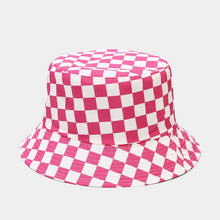 Load image into Gallery viewer, INS Plaid Element Bucket Hat Summer Outdoor Reversible Fisherman Hat Suitable for Men and Women Outdoor Sunshade Alpine Cap