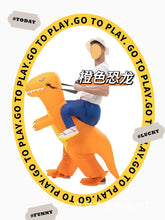 Load image into Gallery viewer, Children's Inflatable Clothing Dinosaur Festival Performance Competition Little Dinosaur Inflatable Clothing Pack Toddler Riding