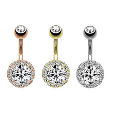 Load image into Gallery viewer, Exquisite Zircon Navel Ring Navel Stud Navel Buckle