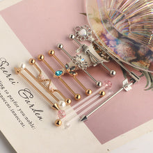 Load image into Gallery viewer, Barbell Cross Bar Ear Bone Stud Piercing Jewelry Piercing Jewelry