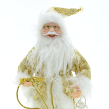Load image into Gallery viewer, Christmas 30cm Fabric Golden Santa Doll Doll Decoration Decoration Scene Layout