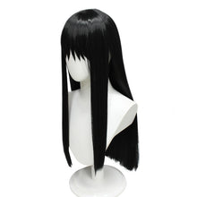 Load image into Gallery viewer, Lycoris Recoil Lico Les Raisins Well above Linai Cos Wig Anime Long Black Straight Hair
