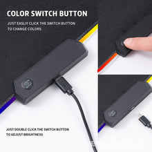 Load image into Gallery viewer, Games RGB Oversized Mouse Pad Large Pad Office Game Luminous Mouse Pad