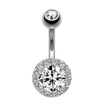 Load image into Gallery viewer, Exquisite Zircon Navel Ring Navel Stud Navel Buckle