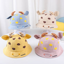 Load image into Gallery viewer, 1-3 Years Old Children Love Horn Bucket Hat Boys and Girls Sun Hat