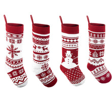 Load image into Gallery viewer, 2023 Christmas Decorations Christmas Socks Gift Bag Knitted Socks Large Christmas Socks Gift Bag Pendant