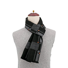 Load image into Gallery viewer, Men's New Winter Autumn and Winter Cashmere Business Jacquard Plaid Korean Foreign Trade Scarf Men