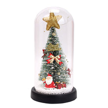 Load image into Gallery viewer, Christmas Creative Gift Cedar Show Window Decoration LED Light Glass Cover Ornaments