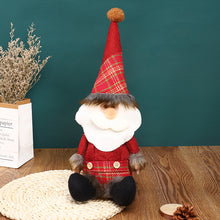 Load image into Gallery viewer, Santa Claus Doll Sitting Doll Window Decoration Christmas Elk Decoration Supplies Decoration Doll