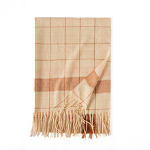 Load image into Gallery viewer, 2023 New Autumn and Winter Plaid Scarf Cashmere-like Tassel Scarf Women's Thick Warm Scarf