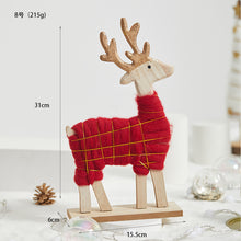 Load image into Gallery viewer, Christmas Gift Decoration Wooden Wool Felt Cute Santa Claus Christmas Tree Desktop Decoration Kids Gift