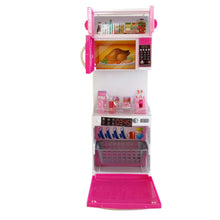 Load image into Gallery viewer, Simulation kitchen 3 in 1 set children's pretend play cooking cabinet tools cutlery doll set toy educational educational doll girl's gift