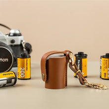 Load image into Gallery viewer, Retro Film Leather Protective Cover Convenient Film Storage Leather Cover Kodak Film Leather Box Pendant