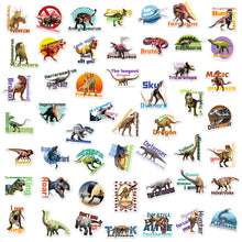 Load image into Gallery viewer, 50PCs Dinosaur Stickers Suitable for Laptop Motorcycle Skateboard Luggage Refrigerator Notebook Laptop Toy Stickers