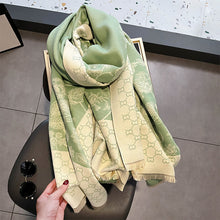 Load image into Gallery viewer, 2023 Winter New Artificial Cashmere Scarf F Letter All-Matching Long Tassel Shawl Fashion Thickened Scarf