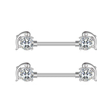 Load image into Gallery viewer, Zircon Nipple Ring Adhesive Nail Factory Piercing Jewelry
