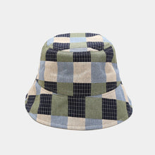 Load image into Gallery viewer, Colorful Plaid Fisherman Hat Outdoor Travel Vacation Wide Brim Sun Hat Sun-Shade Fisherman Hat