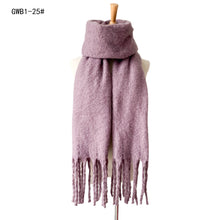 Load image into Gallery viewer, Season New Thick Tassel Circle Sand Solid Color Scarf Women's Thickened Men's Shawl