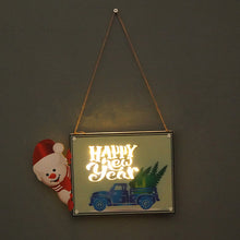 Load image into Gallery viewer, Christmas Decoration Door Plate LED Light Party Gathering New Year Holiday Props Wall Hangings