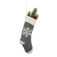 Load image into Gallery viewer, New Christmas Decorations Knitted Acrylic Plaid Socks Head Hotel Home Christmas Stockings