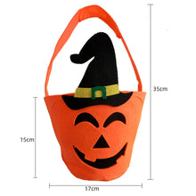 Load image into Gallery viewer, 5PCs Halloween Portable Candy Box Decoration Props Fabric Pumpkin Bucket Bag Candy Box Cos Scene Layout