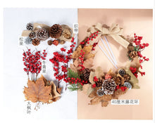 Load image into Gallery viewer, Christmas DIY Garland Vine Ring Handmade Material Package Holiday Activity Salon Member Gift