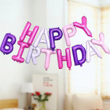 Load image into Gallery viewer, Christmas Hardcover 16-Inch English Birthday Letter Balloon Set Children Full-Year Birthday Decoration Scene Layout Balloon