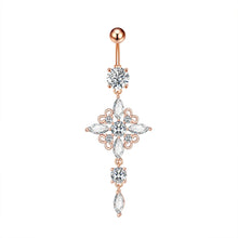 Load image into Gallery viewer, New Zircon Navel Ring Navel Stud Piercing Jewelry